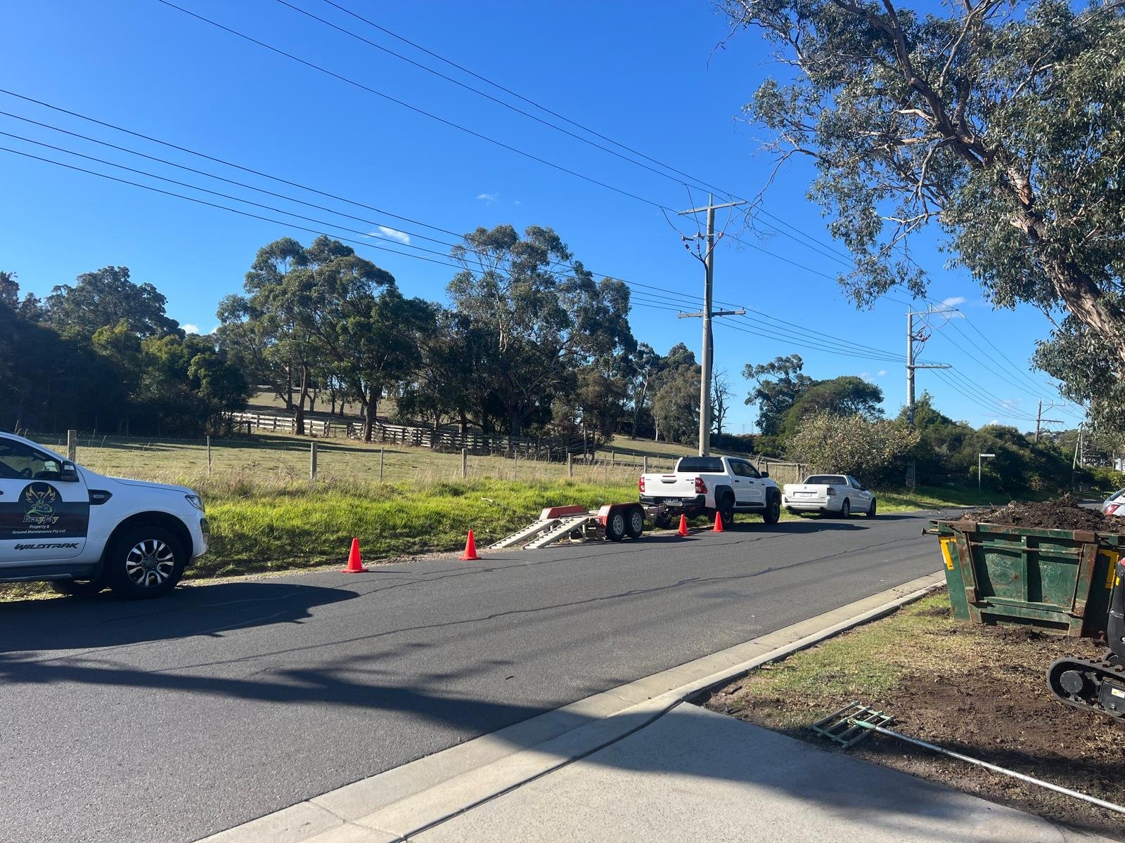 Turf laying residential street verge Melbourne