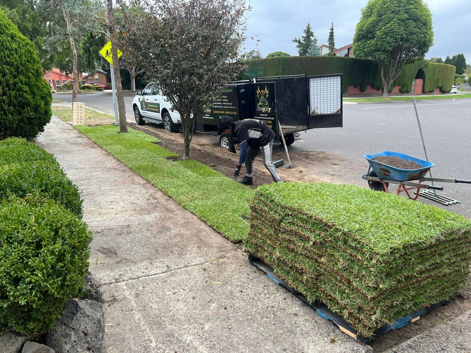 Turf Installation with Watering Melbourne